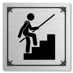 Schodiště, 80x80mm, stříbrná, Nebraska